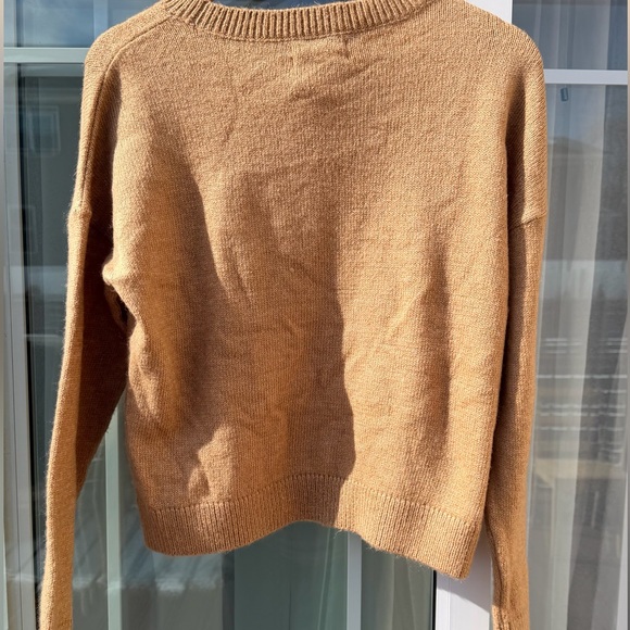 Anthropologie Oh Deer Sweater Reindeer Antlers Woodland Brown NWT Small - Picture 2 of 7